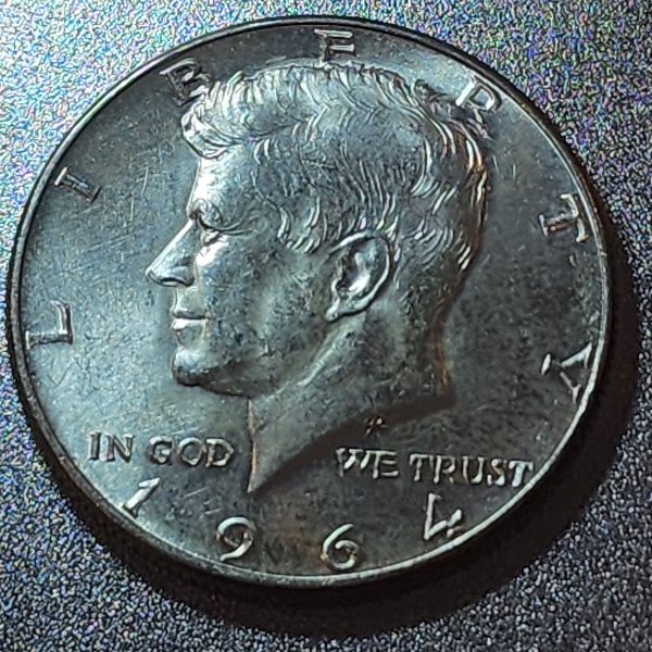 1964-P-Kennedy-Half.-Damaged-Planchet-Or-Random-Damage?